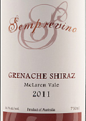 桑普里諾歌海娜西拉混釀紅葡萄酒(Semprevino Grenache Shiraz, McLaren Vale, Australia)