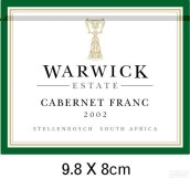 沃里克品麗珠干紅葡萄酒(Warwick Estate Cabernet Franc, Stellenbosch, South Africa)