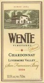 威迪酒莊霞多麗白葡萄酒(Wente Vineyards Chardonnay, Livermore Valley, USA)