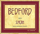 貝福德酒莊西拉干紅葡萄酒(Bedford Syrah, Santa Barbara County, USA)