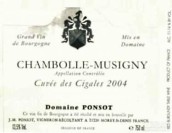 彭壽酒莊西加雷斯特釀（香波-慕西尼村）紅葡萄酒(Domaine Ponsot Cuvee des Cigales, Chambolle-Musigny, France)