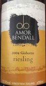 阿莫爾賓達雷司令白葡萄酒(Amor Bendall Riesling, Gisborne, New Zealand)