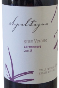 阿帕塔瓜格兰维莱诺佳美娜红葡萄酒(Apaltagua Gran Verano Carmenere, Central Valley, Chile)