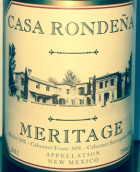 隆達(dá)納梅里蒂奇混釀干紅葡萄酒(Casa Rondena Meritage, New Mexico, USA)