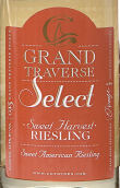 穿越酒莊精選雷司令甜白葡萄酒(Chateau Grand Traverse Select Sweet Harvest Riesling, Old Mission Peninsula, USA)