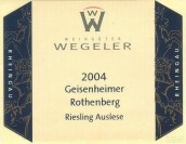 Weinguter Geheimrat J. Wegeler Geisenheimer Rothenberg Riesling Auslese, Rheingau, Germany