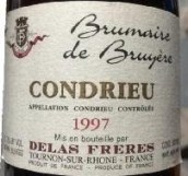 德拉斯兄弟布呂耶霧月干白葡萄酒(Delas Freres Brumaire de Bruyere, Condrieu, France)