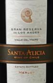 圣愛麗絲特別珍藏梅洛紅葡萄酒(Santa Alicia Gran Reserva Merlot, Maipo Valley, Chile)