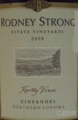 羅德尼斯特朗結(jié)藤仙粉黛紅葡萄酒(Rodney Strong Knotty Vines Zinfandel, Northern Sonoma, USA)