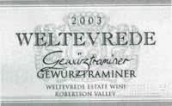 偉鐵芙雷德瓊瑤漿干白葡萄酒(Weltevrede Gewurztraminer, Robertson, South Africa)