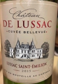 盧薩克酒莊美景特釀紅葡萄酒(Chateau de Lussac Cuvee Bellevue, Lussac-Saint-Emilion, France)