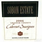 頌博赤霞珠干紅葡萄酒(Sobon Estate Cabernet Sauvignon, Amador County, USA)