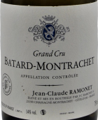 拉梦内（巴塔-蒙哈榭特级园）白葡萄酒(Domaine Jean-Claude Ramonet, Batard-Montrachet Grand Cru, France)