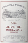 堡歌家族橄欖山慕合懷-特歌海娜干紅葡萄酒(Burge Family Winemakers Olive Hill Mourvedre-Grenache, Barossa Valley, Australia)