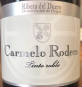 洛德罗酒庄卡梅洛洛德罗橡木红葡萄酒(Bodegas Rodero Carmelo Rodero Roble, Ribera del Duero, Spain)