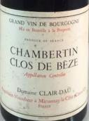 克萊爾達(dá)酒莊（香貝丹-貝斯園）干紅葡萄酒(Domaine Clair-Dau Chambertin Clos de Beze, Cote de Nuits, France)