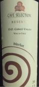 精選酒莊珍藏梅洛干紅葡萄酒(Cave Selection Reserva Merlot, Curico Valley, Chile)