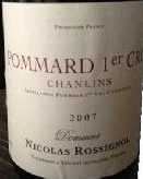 羅希諾酒莊禪林斯-巴斯（玻瑪一級園）干紅葡萄酒(Domaine Nicolas Rossignol Les Chanlins-Bas, Pommard 1er Cru, France)