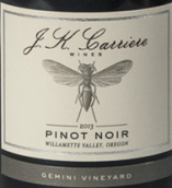 卡利耶限量黑皮諾干紅葡萄酒(J.K.Carriere Limited Bottlings Pinot Noir, Willamette Valley, USA)