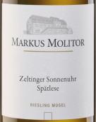 瑪斯莫麗酒莊澤汀根村日晷園晚收雷司令白葡萄酒（白蓋）(Weingut Markus Molitor Zeltinger Sonnenuhr Spatlese Riesling, Mosel, Germany (White Capsule))