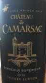 卡瑪爾薩克黑王子特釀紅葡萄酒(Chateau de Camarsac Cuvee Prince Noir, Bordeaux Superieur, France)