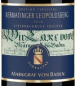 巴登侯爵費(fèi)德勒博美伯格黑皮諾干紅葡萄酒(Weingut Markgraf Von Baden Fidelitas Bermatinger Leopoldsberg Spatburgunder Trocken, Baden, Germany)