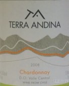 安迪娜酒莊霞多麗白葡萄酒(Terra Andina Chardonnay, Central Valley, Chile)