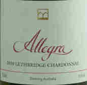 萊斯橋酒莊艾蘭格霞多麗干白葡萄酒(Lethbridge Allegra Chardonnay, Geelong, Australia)