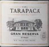 塔拉巴嘎酒莊特級珍藏西拉紅葡萄酒(Vina Tarapaca Gran Reserva Syrah, Maipo Valley, Chile)