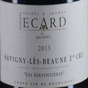 伊卡德酒莊賽鵬（薩維尼一級(jí)園）紅葡萄酒(Domaine Michel & Joanna Ecard Les Serpentieres, Savigny-les-Beaune 1er Cru, France)