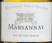 老學(xué)院酒莊馬溪干白葡萄酒(Domaine du Vieux College Marsannay Les Vignes Marie, Cote de Nuits, France)