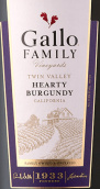 嘉露家族園友好勃艮第混釀干紅葡萄酒(Gallo Family Vineyards Twin Valley Hearty Burgundy, California, USA)