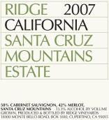 山脊酒莊紅葡萄酒（圣克魯斯山脈）(Ridge Vineyards Estate, Santa Cruz Mountains, USA)