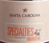 圣卡羅特釀慕合懷特干紅葡萄酒(Santa Carolina Specialties Mourvedre, Cachapoal valley, Chile)