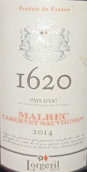 洛爾吉酒莊1620馬爾貝克-赤霞珠混釀紅葡萄酒(Lorgeril 1620 Malbec Cabernet Sauvignon, Pays d'Oc, France)