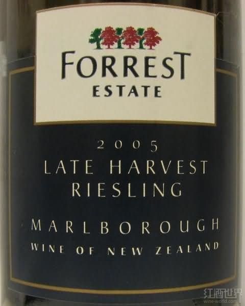 2009 forrest estate late harvest riesling marlborough new