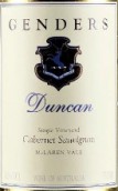 真德斯酒莊鄧肯赤霞珠紅葡萄酒(Genders Duncan Cabernet Sauvignon, McLaren Vale, Australia)