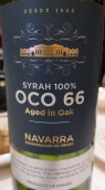 OCO 66西拉紅葡萄酒(OCO 66 Syrah, Navarra, Spain)