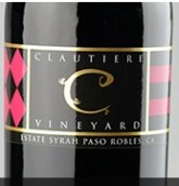 克拉帝爾西拉干紅葡萄酒(Clautiere Vineyard Estate Syrah, Paso Robles, USA)