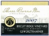 三河比斯卡嶺晚收瓊瑤漿甜白葡萄酒(Three Rivers Winery Biscuit Ridge  Late Harvest Gewurztraminer, Walla Walla Valley, USA)