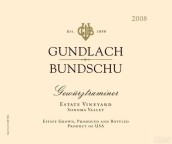 邦德舒瓊瑤漿干白葡萄酒(Gundlach Bundschu Winery Gewurztraminer, Sonoma Coast, USA)