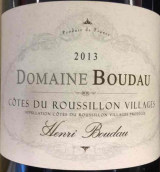 宝道酒庄亨利特酿红葡萄酒(Domaine Boudau Henri Boudau Cotes du Roussillon Villages, Languedoc-Roussillon, France)