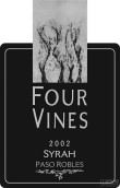 四樹西拉干紅葡萄酒(Four Vines Syrah, Paso Robles, USA)