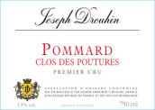 約瑟夫杜魯安赫布都（玻瑪一級(jí)園）紅葡萄酒(Joseph Drouhin Clos des Poutures, Pommard Premier Cru, France)