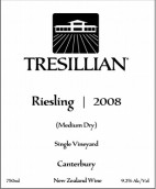 特雷斯利安雷司令半干型白葡萄酒(Tresillian Wines Medium Dry Riesling, Swannanoa, New Zealand)