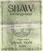 Shaw Vineyard Pinot Noir, Finger Lakes, USA