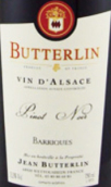 巴特靈橡木桶黑皮諾干紅葡萄酒(Domaine Butterlin Barriques Pinot Noir, Alsace, France)