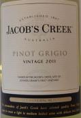 杰卡斯灰皮諾干白葡萄酒(Jacob's Creek Pinot Grigio, South Eastern Australia, Australia)