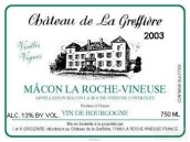 格里菲馬貢巖維埃勒斯干白葡萄酒(Chateau de la Greffiere Macon La Roche-Vineuse Vieilles Vigne Blanc, Burgundy, France)