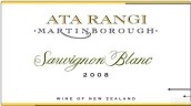 Rangi Sauvignon Blanc, Martinborough, New Zealand